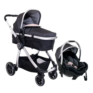 Coche Moises + Cargador Ev159/511 Evezo Negro