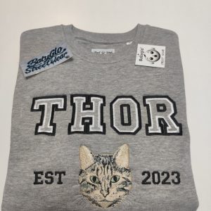 Sudadera mascota bordada personalizada