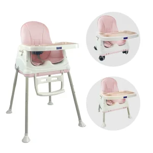 SILLA COMEDOR ZOE HAPPY BABY ROSADO-