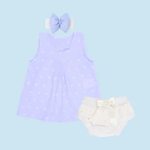 VESTIDO + BALACA + PANTY 23227 BABY DANTS